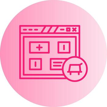 Add Product to Cart Gradient Two Tone Circle vector