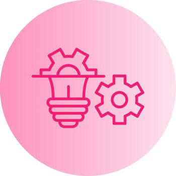 Emerging Business Technology Trends Gradient Two Tone Circle vector