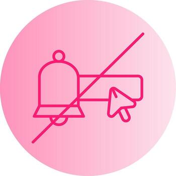 Unsubscribe from Emails Gradient Two Tone Circle vector