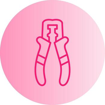 Terminal Crimping Tool Gradient Two Tone Circle vector