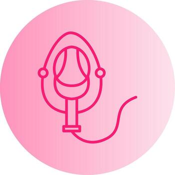 Drop Down Oxygen Mask Unit Gradient Two Tone Circle vector