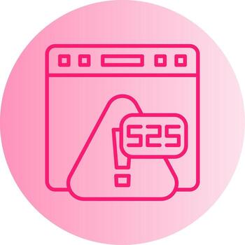 Error 525 SSL Handshake Failed Gradient Two Tone Circle vector