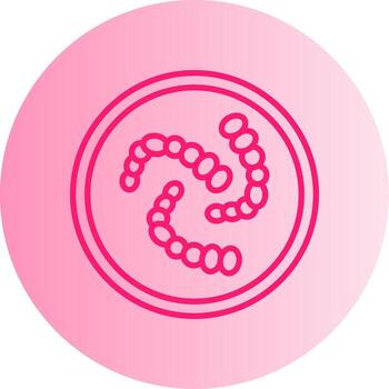 Streptococcus pneumoniae Pneumococcal Pathogen Gradient Two Tone Circle vector