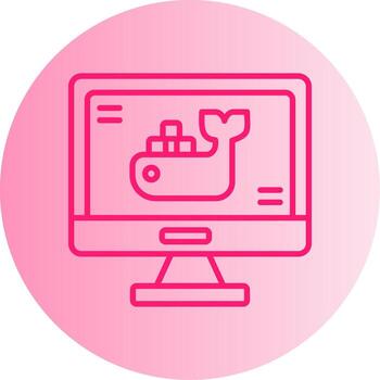 Jenkins Automation Server Gradient Two Tone Circle vector