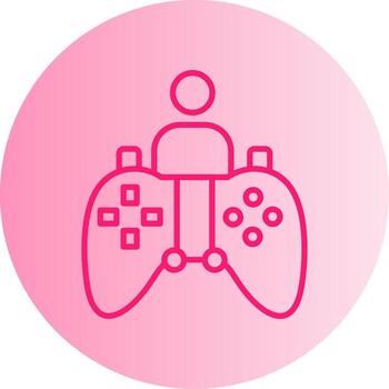 Heroic Game Quest Objective Gradient Two Tone Circle vector