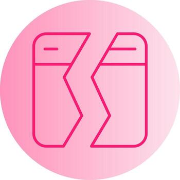 Application Crash Detected Gradient Two Tone Circle vector