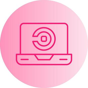 CircleCI Continuous Integration Gradient Two Tone Circle vector