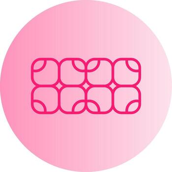 Staphylococcus epidermidis Skin Colonizer Gradient Two Tone Circle vector