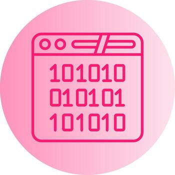 Statistical Data Analysis Tool Gradient Two Tone Circle vector