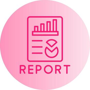 Executive Report Summary Gradient Two Tone Circle vector