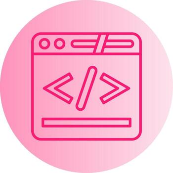 paso por paso algoritmo fluir degradado dos tono circulo vector