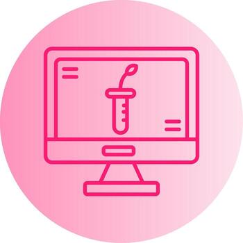 pruebas servidor símbolo degradado dos tono circulo vector