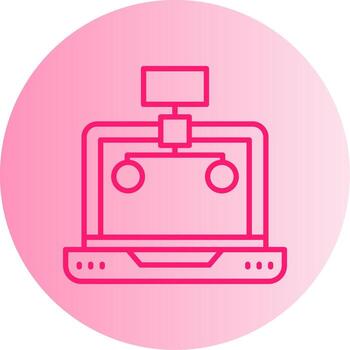 estructurado base de datos servidor degradado dos tono circulo vector