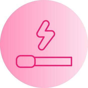 acumulado experiencia puntos degradado dos tono circulo vector