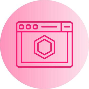 ESLint JavaScript Linter Gradient Two Tone Circle vector