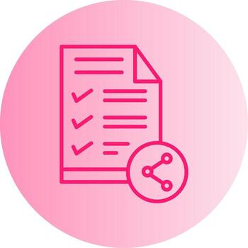 Secure Cloud File Sharing Gradient Two Tone Circle vector