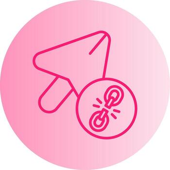 desconectar activo sesión degradado dos tono circulo vector