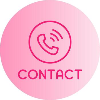 Contact Us Information Block Gradient Two Tone Circle vector