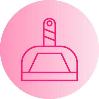 Snap Fit Dustpan Set Gradient Two Tone Circle vector