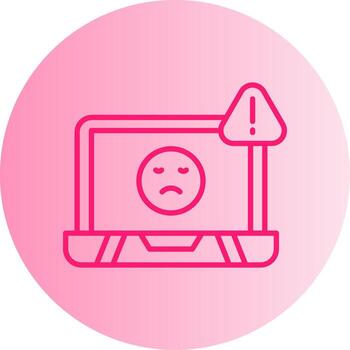 Range Not Satisfiable Gradient Two Tone Circle vector