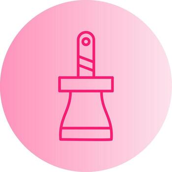 Flat Blade Scraper Gradient Two Tone Circle vector