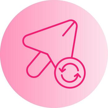 Sync Cloud Data Gradient Two Tone Circle vector