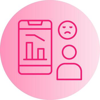 Expectation Failed Response Gradient Two Tone Circle vector