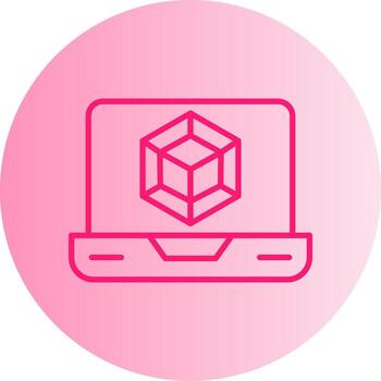 JavaScript Module Bundler Gradient Two Tone Circle vector