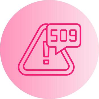 Bandwidth Limit Exceeded Gradient Two Tone Circle vector