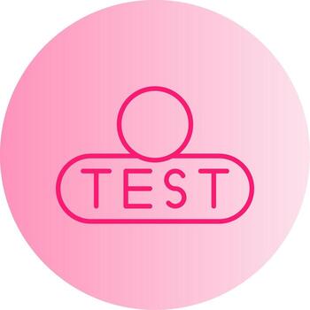 Start Test Button Gradient Two Tone Circle vector