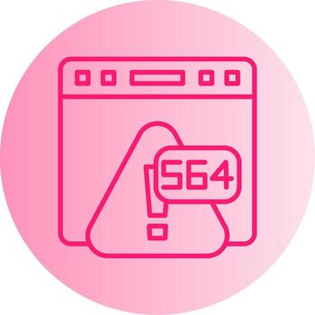 Error 564 Microservice Communication Failed Gradient Two Tone Circle vector