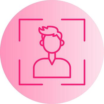 Scan QR Code Gradient Two Tone Circle vector