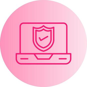 Authorization Access Control Gradient Two Tone Circle vector