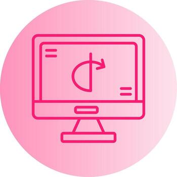 OAuth API Login Gateway Gradient Two Tone Circle vector