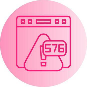 error 578 orm modelo cartografía error degradado dos tono circulo vector