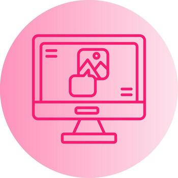 Data Binding Syntax Block Gradient Two Tone Circle vector