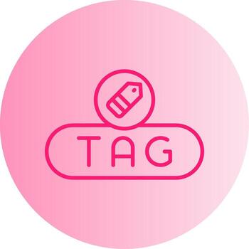 Apply Tag Button Gradient Two Tone Circle vector