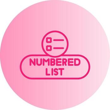 numerado lista palanca botón degradado dos tono circulo vector