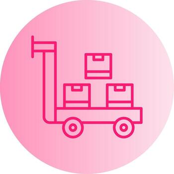 Batch Order Picking Process Gradient Dual Tone Circle vector