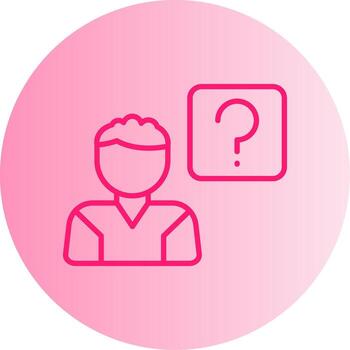 proyecto tarea dificultades degradado doble tono circulo vector