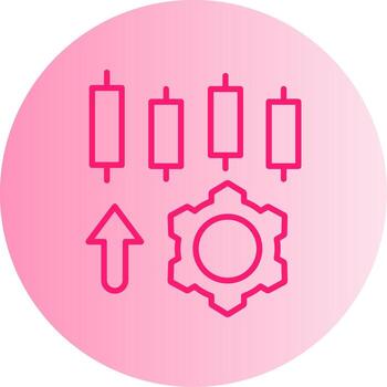 System Configuration Settings Gradient Dual Tone Circle vector