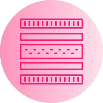 Protective Mattress Layer Gradient Dual Tone Circle vector