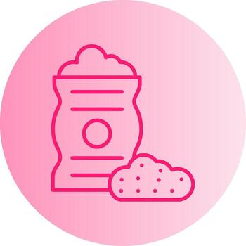 Heavy Bulk Material Handling Gradient Dual Tone Circle vector