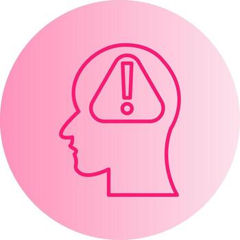 Focused Attention Span Gradient Dual Tone Circle vector