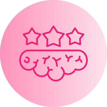 Striving For Perfection Gradient Dual Tone Circle vector