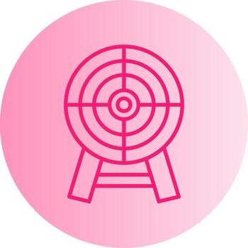 Sharp Throwing Dart Gradient Dual Tone Circle vector