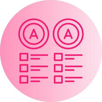 Duplicate Graph Element Gradient Dual Tone Circle vector