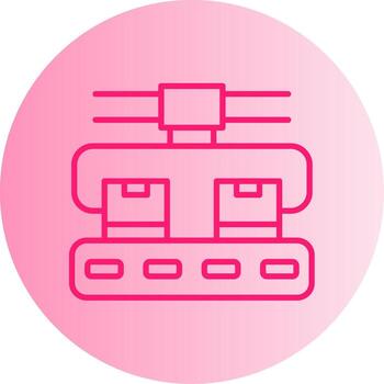 Automated Storage Retrieval System Gradient Dual Tone Circle vector