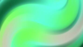 abstracts fascinerande animering av virvlande grön lutning bakgrund med slät, vätska rörelse och subtil ljus spela video
