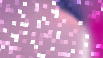 baga marinha abstrato pixelizada fundo animação com brilhando quadrados e rede linhas criando uma moderno pano de fundo video